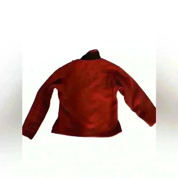 Patagonia Sz S Red Fleece Full Zip Pockets Long Sleeves Gorpcore Active - Picture 2 of 6